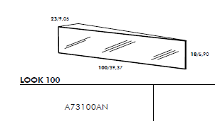 SHELF WITH MIRROR METAL STRUCTURE