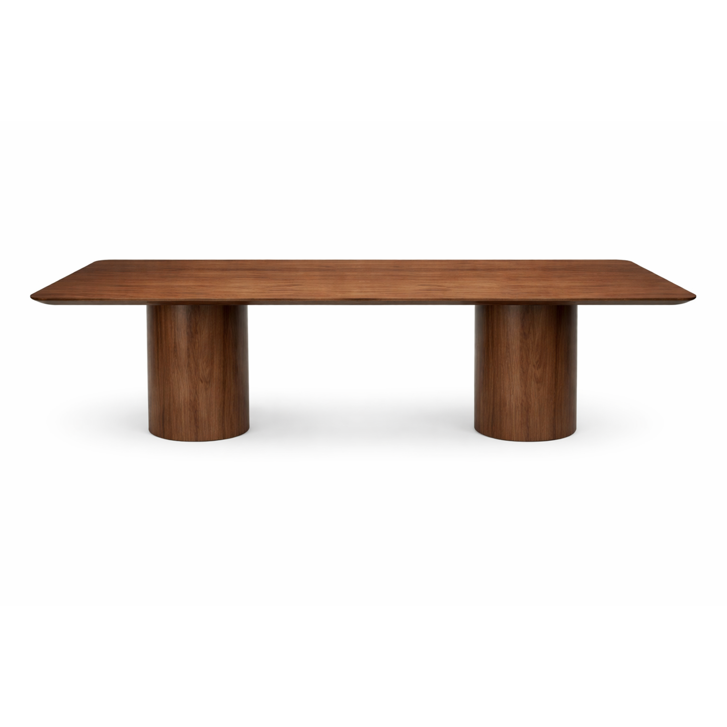 MESA DE COMEDOR TUB RECT NOGAL DK