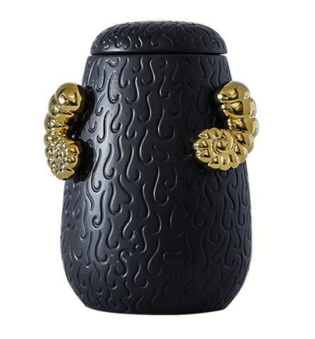 Black Double ear decorative Jar -B