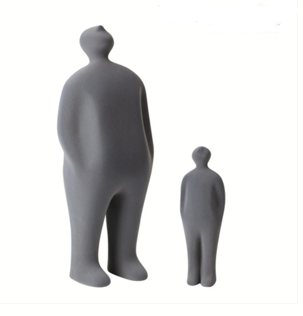 Grey figure decoration-B