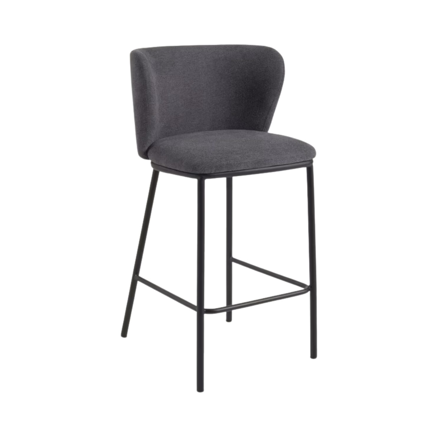 TABURETE DE BAR CISELIA GRIS OSCURO LF
