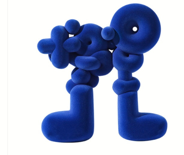 Balloon man ornament blue