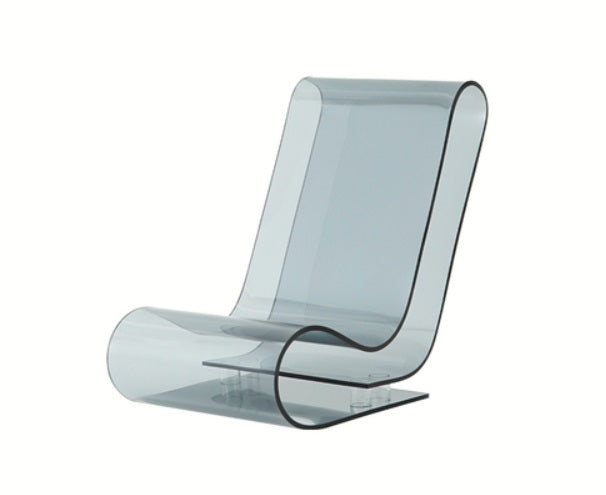 Rocking chair magazine rack-grey