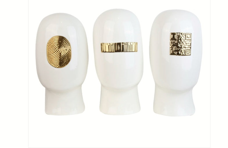 White figure decoration-B