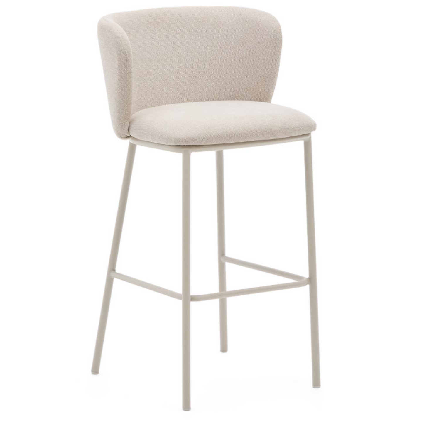 Taburete Ciselia Chenilla Beige LF