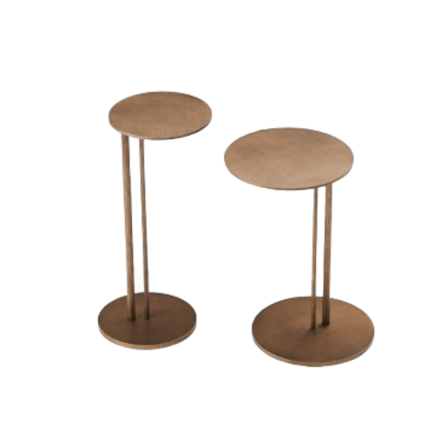 Set de 2 mesas de Lado Sting Brushed Bronze CAT