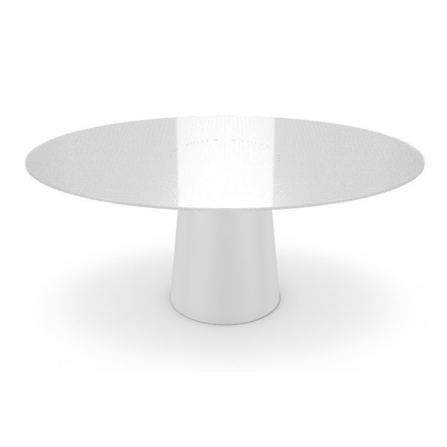 Mesa de Comedor Totem Elliptical White SOV