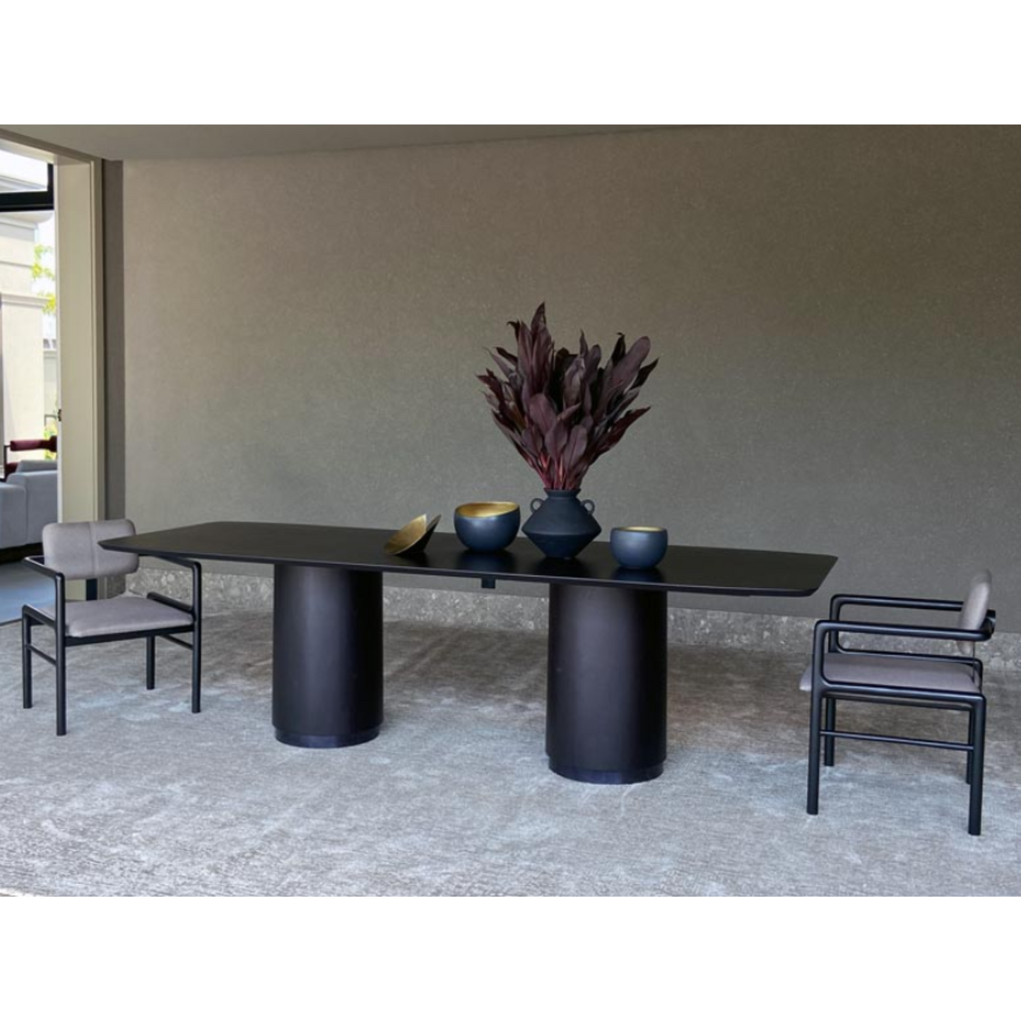 Mesa de Comedor Tub Ebanizado Rec 240 DK