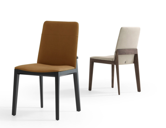 LINE CHAIR COSMOS B03 CREAM WALNUT