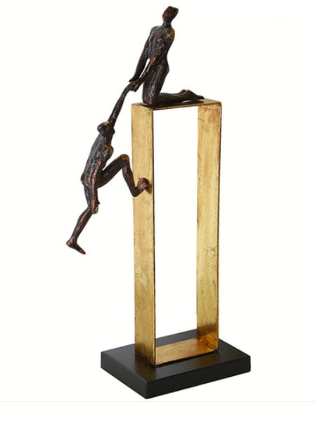 Man on square shelf Decoration-A