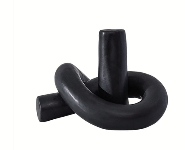 Black Tree knot ornament-B