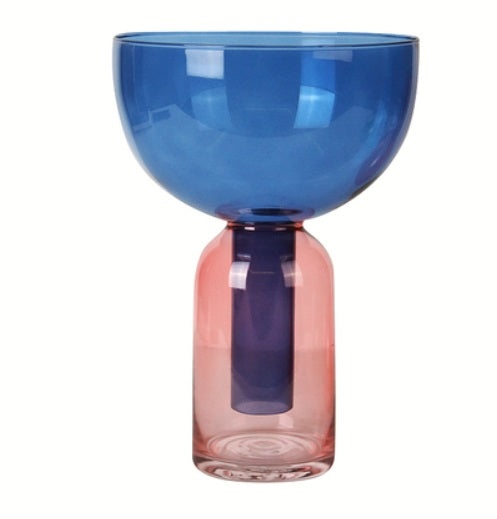 Blue Funnel vase