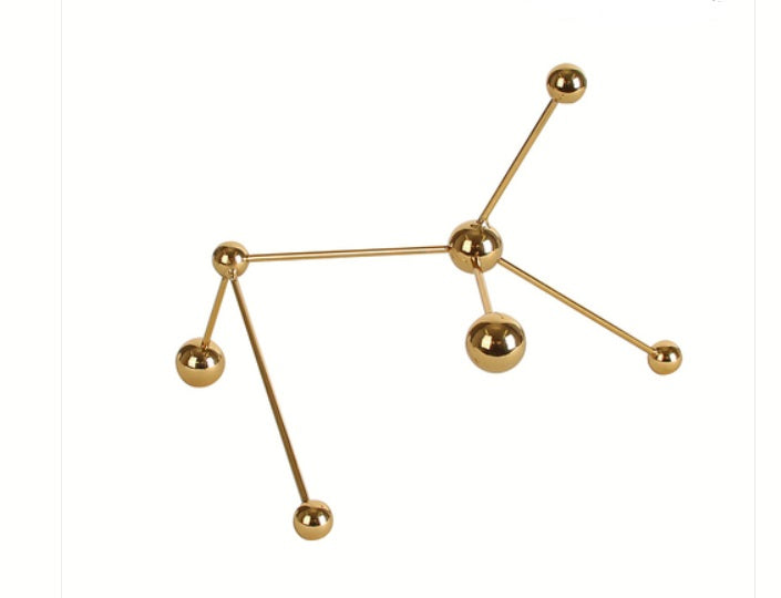 Golden Dot& line decoration-D