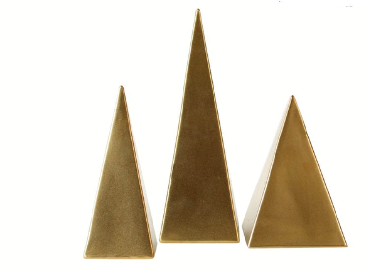 Golden triangle decoration -C