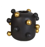 Accesorio Decorativo Black +Little Golden Balls Vase A FLO