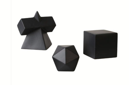 Black geometry decoration -C