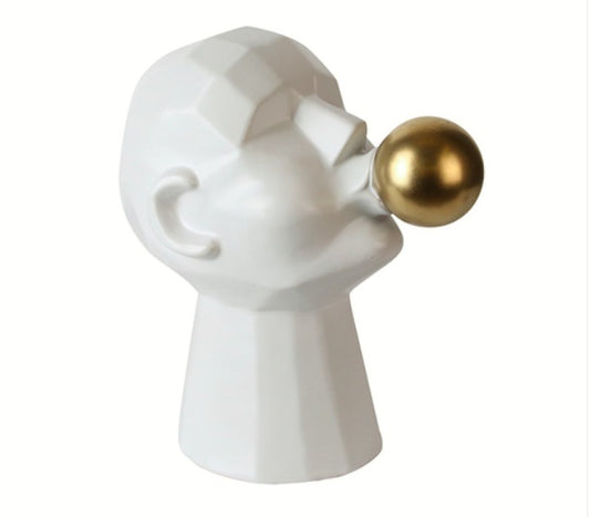 spit bubbles decoration-White