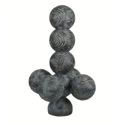 Wood grain ornaments black