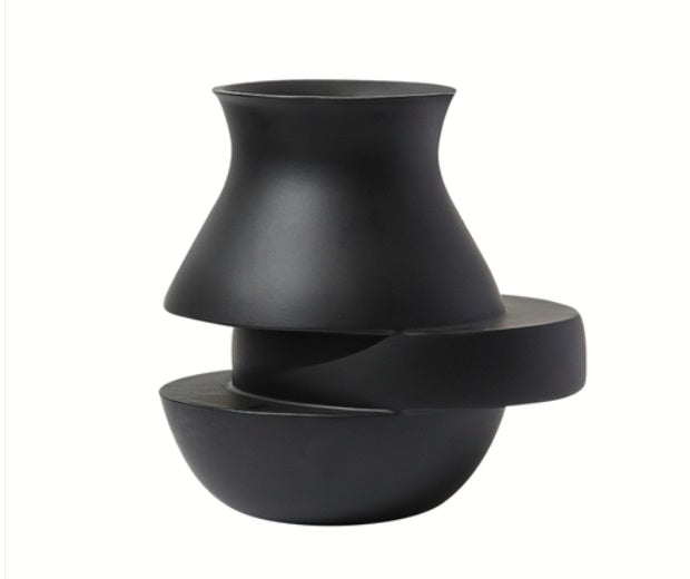 Irregular Vase Black B