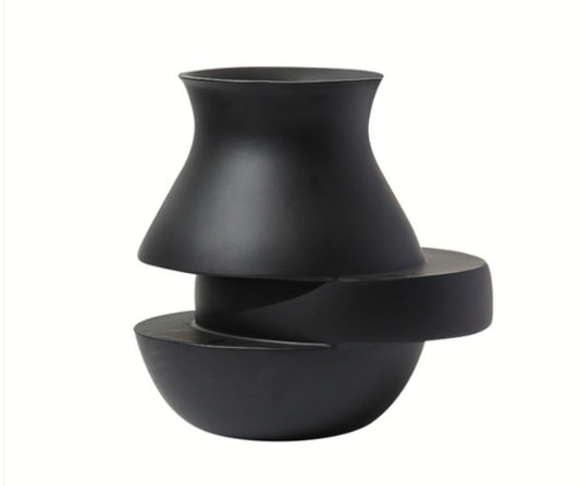 Irregular Vase Black B