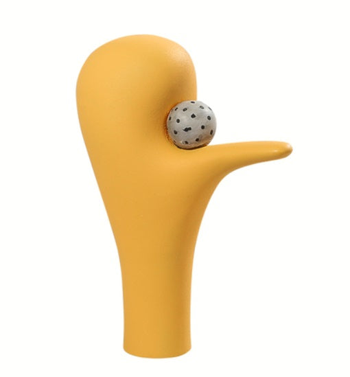 Gesture decoration yellow