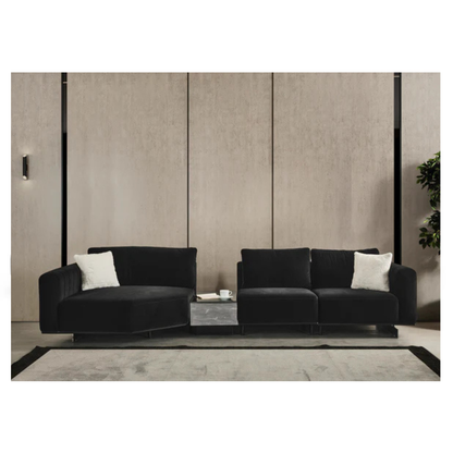 SECTIONAL 4 SEATER WITH MIRROR TABLE