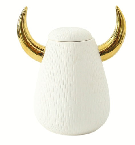White Horn decoration -A