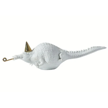 Crocodile ornaments White