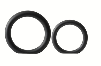 Round ring ornament Black A