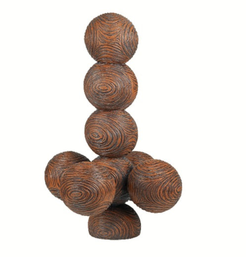 Wood grain ornaments brown