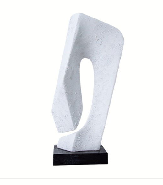 White Square opening resin decoration