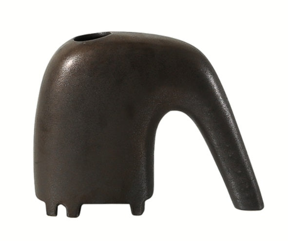 Black Elephant vase