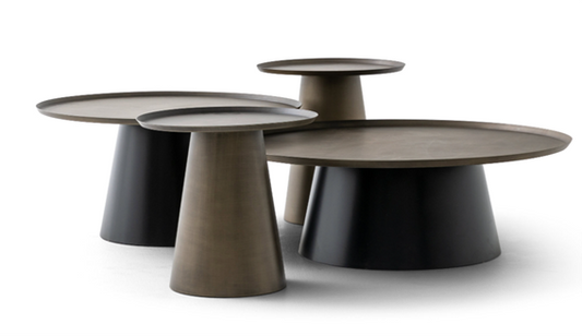 BIG COFFEE TABLE 105 GOLD BLACK