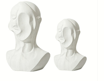 White Abstract human ornament-B