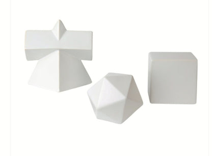 White  geometry decoration- C