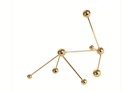 Golden  Dot& line decoration-C