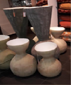 VASE KONEO WHITE NAT 47x47x12