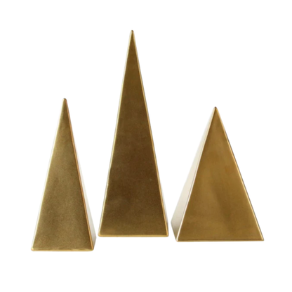 Golden triangle decoration -B