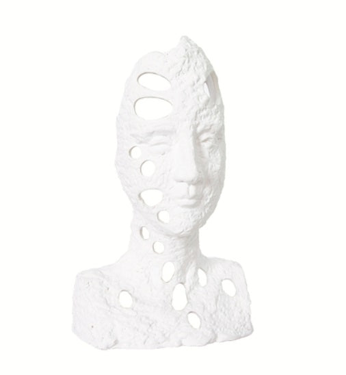 White figure  vase decoration-B