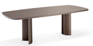 SOHO DINNING TABLE CAPUCCINO Y VIDRIO 2400