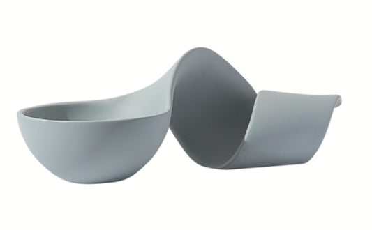 Accesorio Decorativo Shaped Bowl Grey FLO