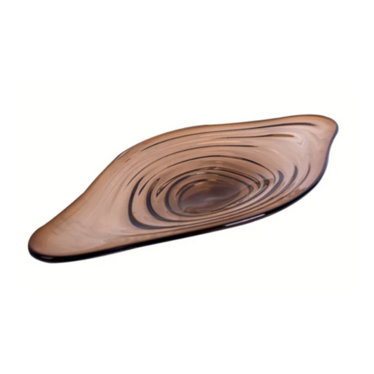 Accesorio Decorativo Brown Water Ripper Glass Bowl FLO