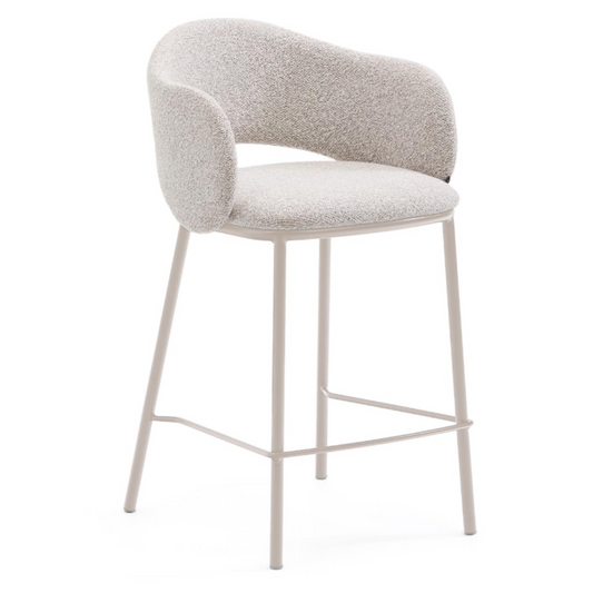 Taburete Maina Chenilla Beige LF