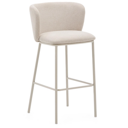 Taburete Ciselia Chenilla Beige LF