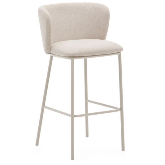 Taburete Ciselia Chenilla Beige LF