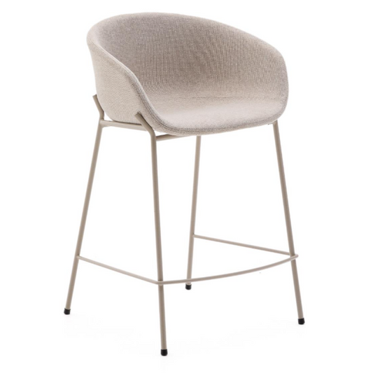 Counter Stool Yvette Chenilla Beige LF