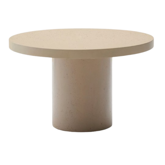 Mesa de Comedor Exterior Aiguablava Cemento Beige 120 LF