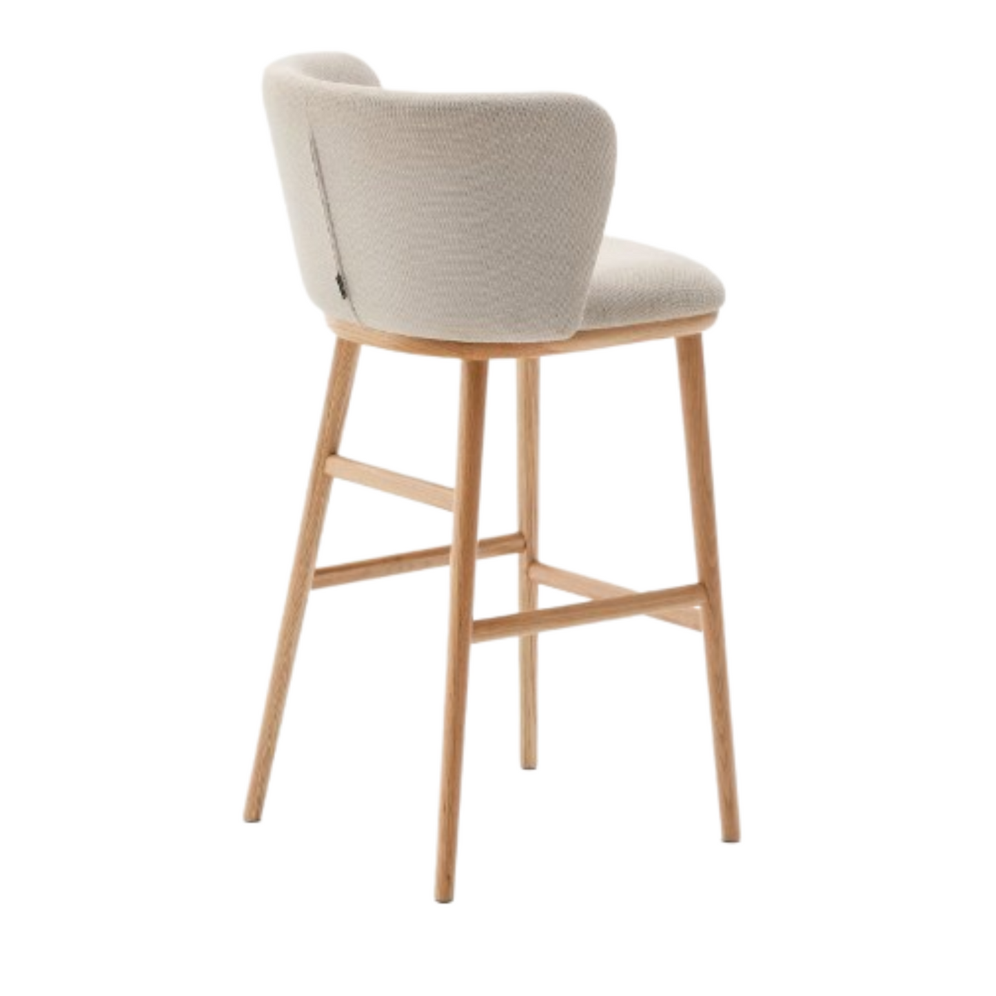 Taburete de Bar Ciselia Chenilla Beige LF
