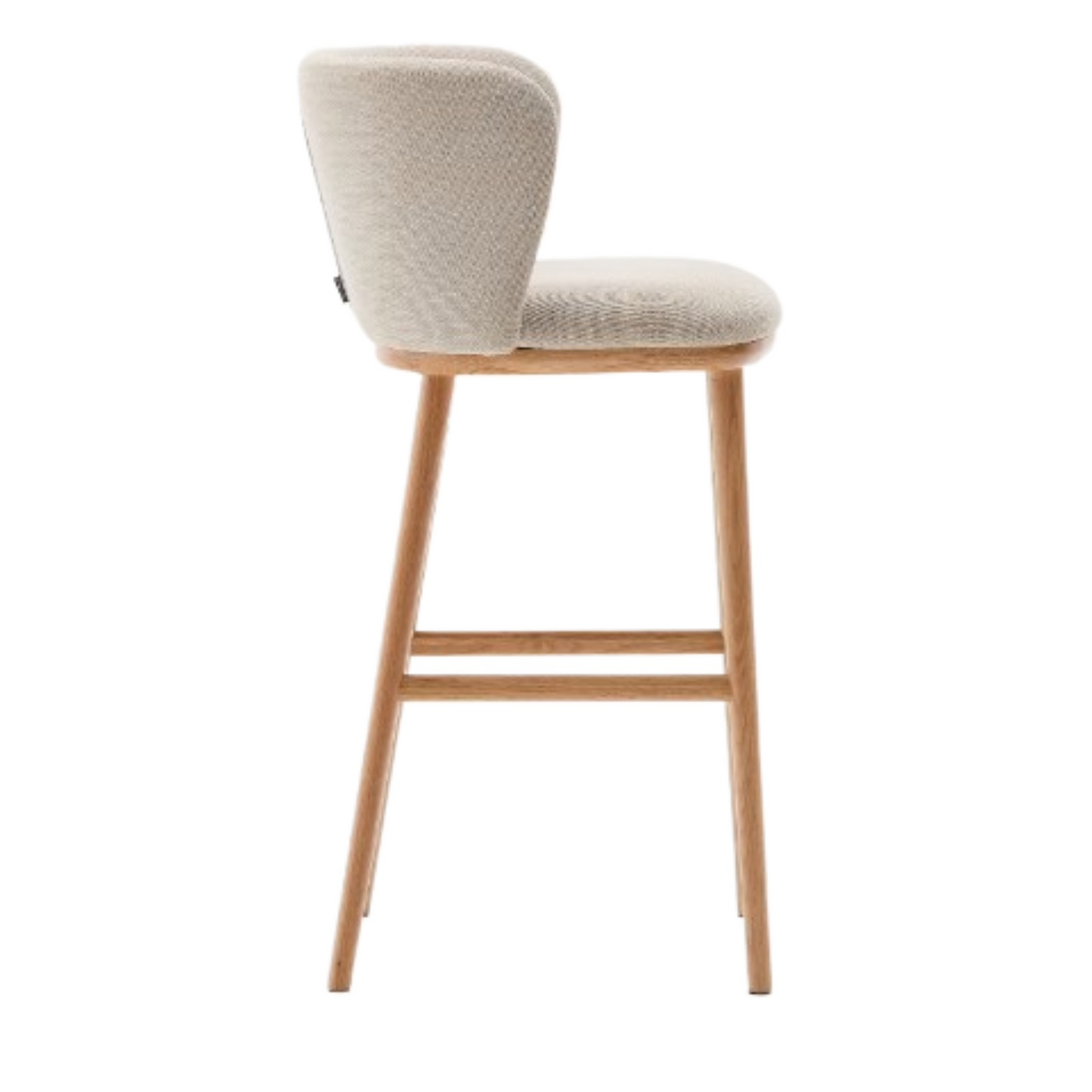Taburete de Bar Ciselia Chenilla Beige LF