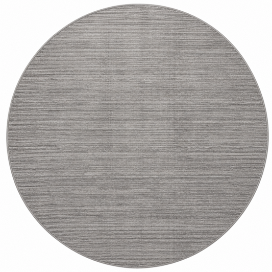 ALFOMBRA VISION REDONDA GRIS 12R SF